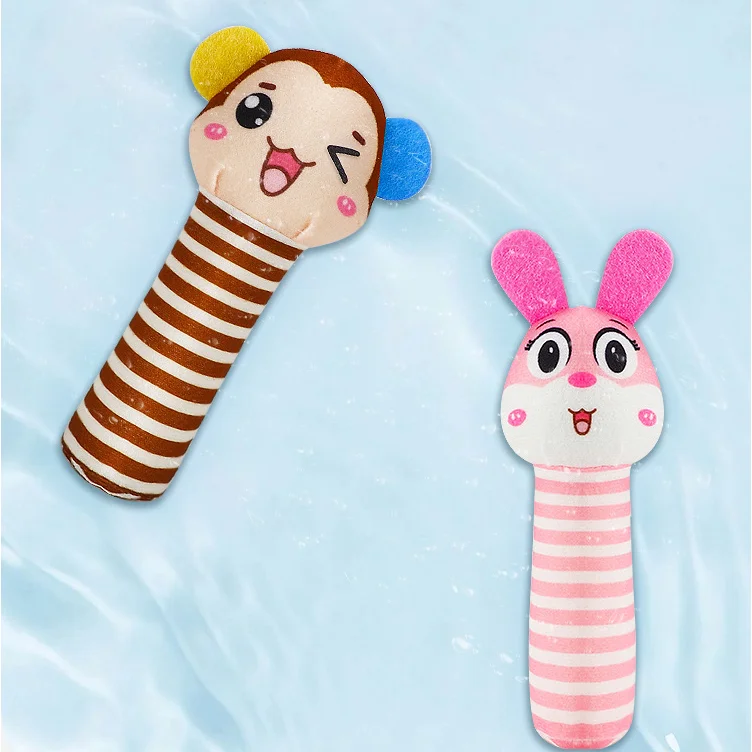 

Washable BB stick baby toy plush hand bell baby comfort BB stick hand grip stick