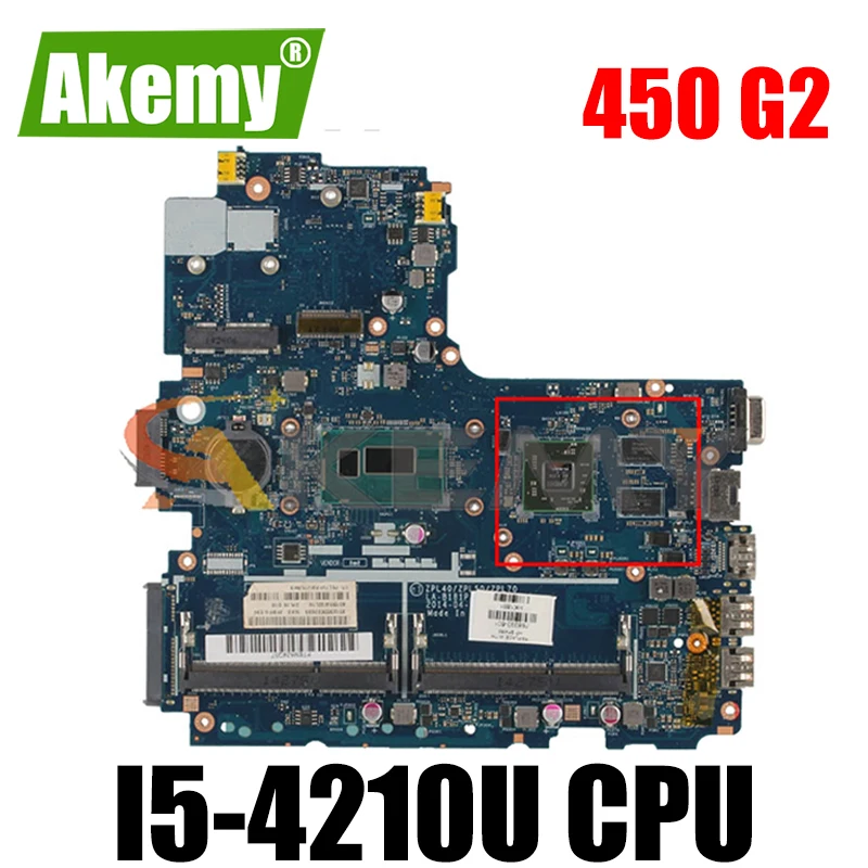 

Для HP Probook 450 G2 LA-B181P 773904-501 SR1EF i5-4210U 216-0858030 DDR3 Тетрадь материнская плата полный тест 100% работы