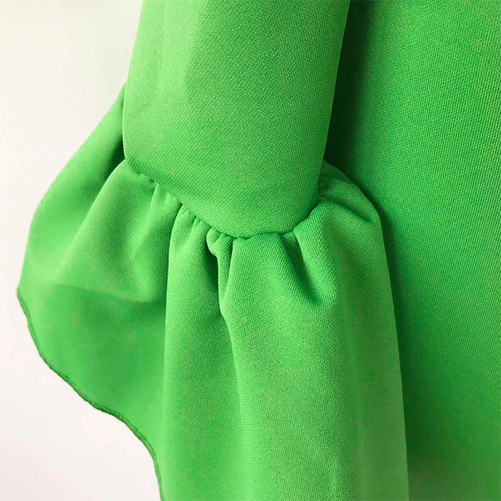 

2021 Spring Summer New Solid Color One Shoulder Slim Sexy Women's Dress African Oversize Casual High Waist Long Sleeve
