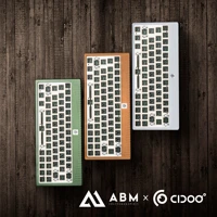 abm64 abm 64 anodized aluminum mechanical keyboard kit 60 hot swappable switch bluetooth 5 0 2 4g cable mode rgb led type c