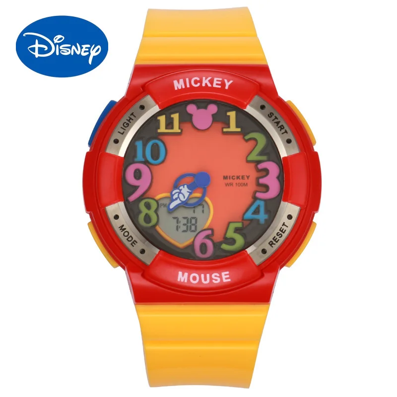 

Authentic Disney Digital Watch Watch Waterproof Multifunctional Luminous Student Rainbow Watch Sports Watch Children 398