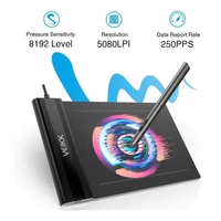 drawing tablet veikk s640 graphic drawing tablet ultra thin 6x4 inch pen tablet with 8192 levels battery free passive pen