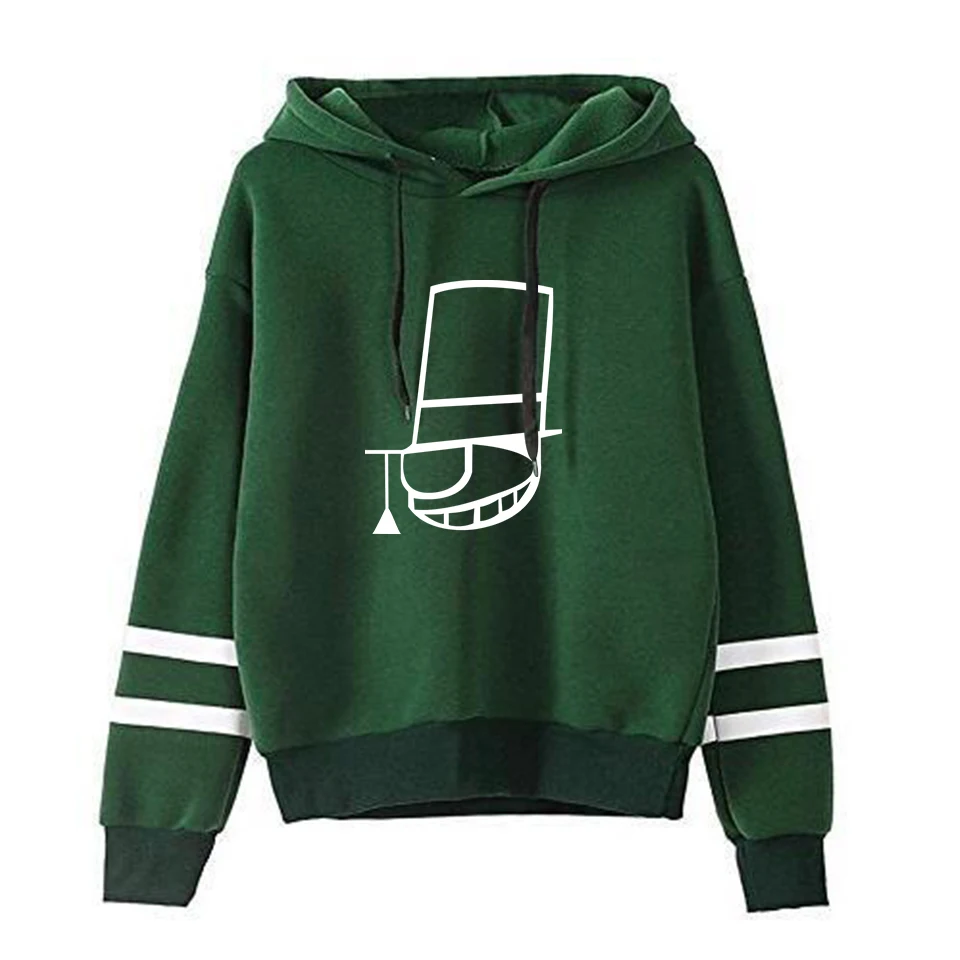 Green Detective Conan Fashion Print Case Closed Hoodies Outwear Sweatshirt Casual Unisex Soft Streetwear Trendy Hot sale Clothes - Цвет: Green