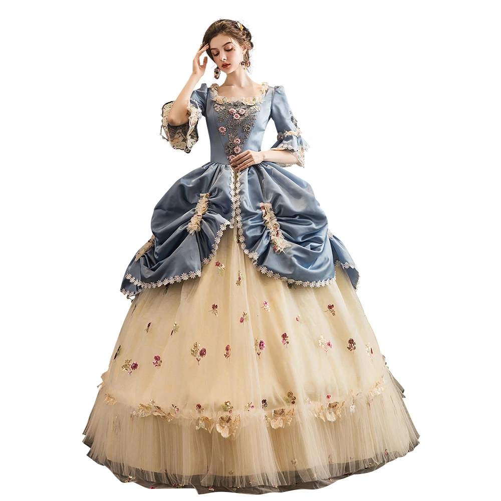 

High-end Court Rococo Baroque Marie Antoinette Ball Dresses 18th Century Renaissance Historical Period Dress Victorian Gown