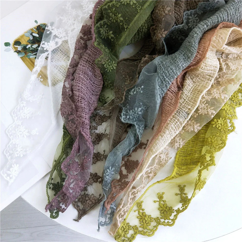 Весенние женские хлопковые треугольные шарфы осень-зима шаль с цветочным