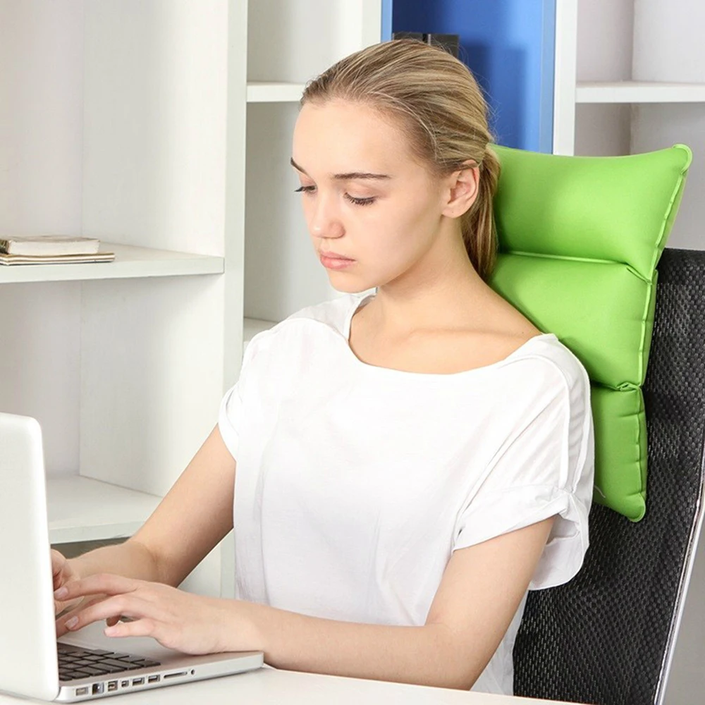 3 цвета портативная надувная подушка подушки для сна самолет путешествий шеи