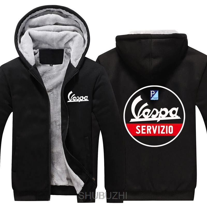 Servisio утепленная толстовка Vespa зимняя Флисовая теплая толстовка флисовая куртка на молнии Толстовка сделает ваш дизайн Зимняя Толстовка