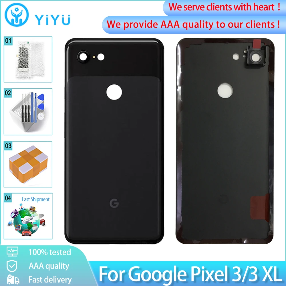 Оригинальный чехол для Google Pixel 3 XL задняя крышка батарейного отсека задний корпус