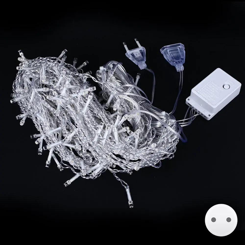 

4/5M Waterproof Outdoor Christmas Light Droop LED Curtain Icicle String Light Wedding Garden Mall Eaves Decorative Lighting Lamp