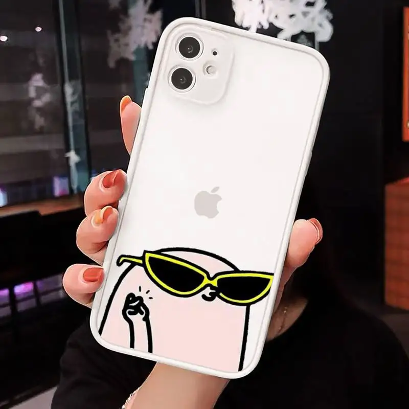 

ketnipz Cute cartoon high quality Phone Cases matte transparent For iphone 7 8 11 12 plus mini x xs xr pro max cover