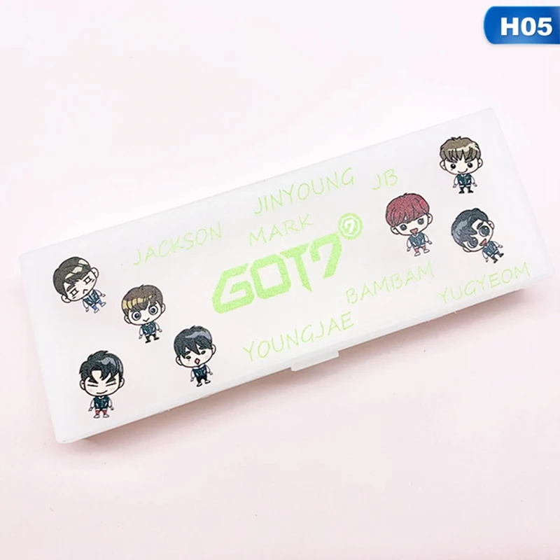 BLACKPINK X1 IZONE TWICE EXO GOT7 NCT пенал для ручек для карандашей модная косметическая сумка для макияжа Футляр для монет школьные принадлежности для учащихся - Цвет: H05