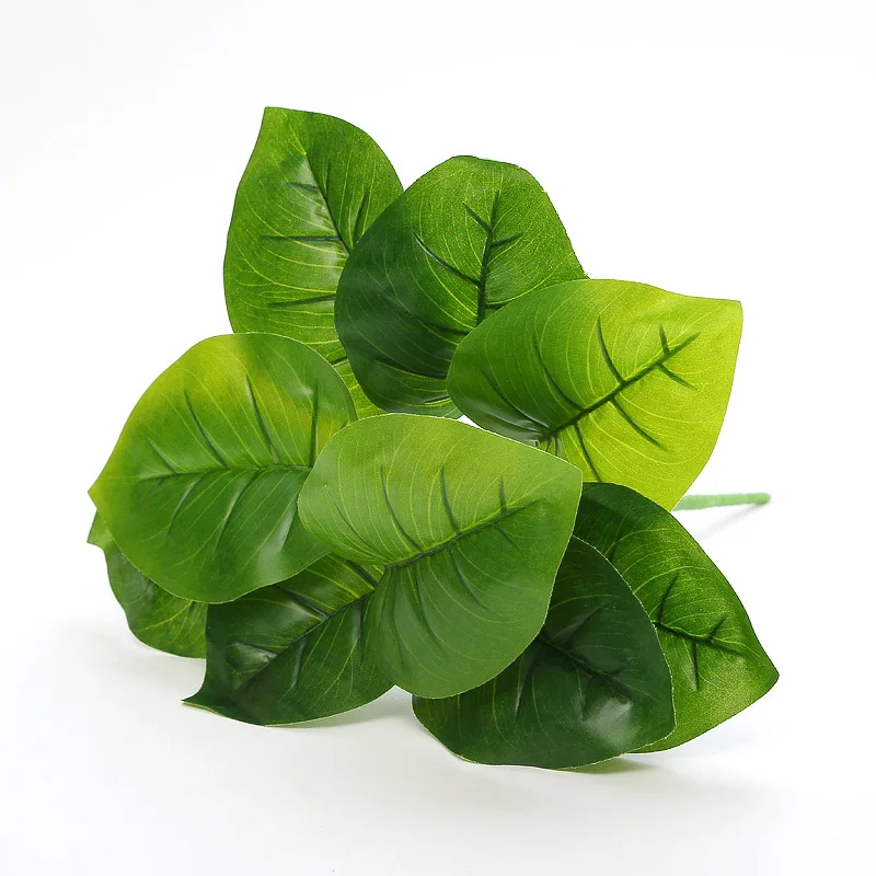 1 букет/9 искусственных шелковых пальм листья монстеры растение для украшения