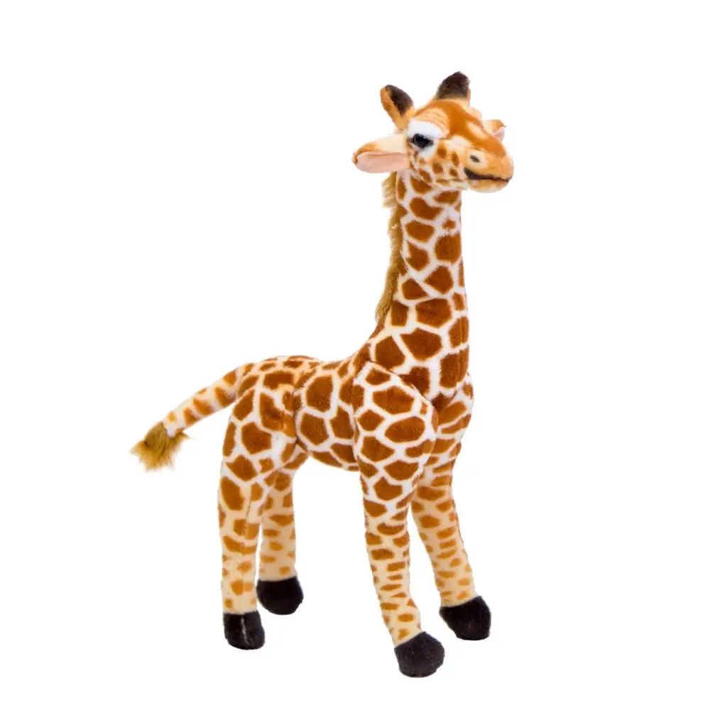 

1pc Nice Cute Real Life Giraffe Plush Toys for Children Simulation Deer Animal Stuffed Doll Kids Birthday Gift Lovely Home Decor