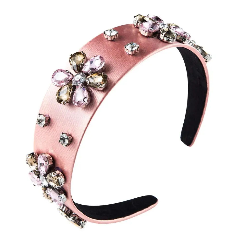 Женский обруч для волос AWAYTR широкий с цветочной гравировкой аксессуар волос| |