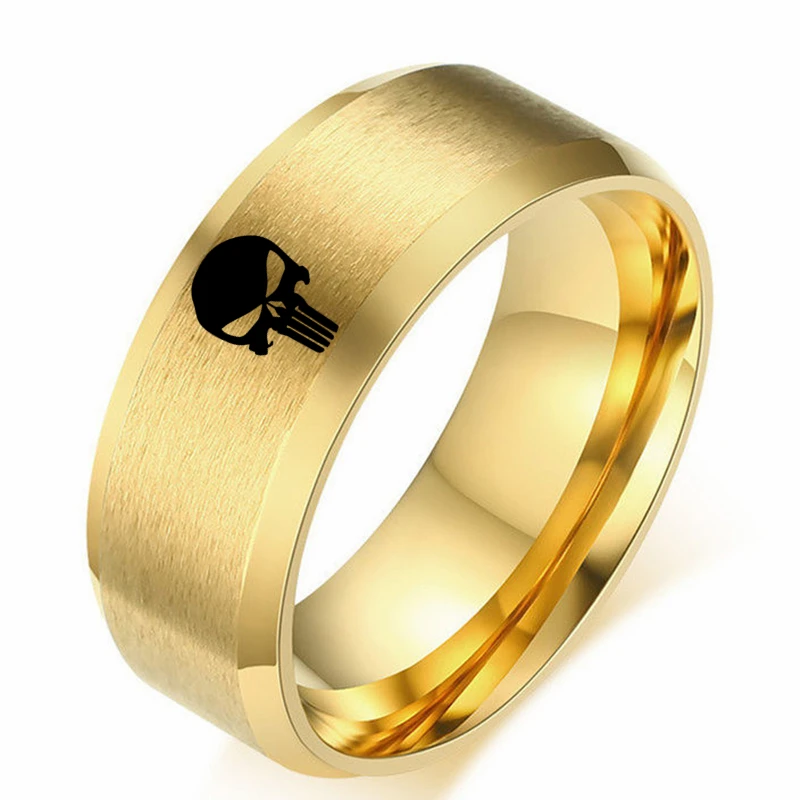 MOREDEAR 8 мм титановое кольцо с черепом для мужчин и женщин|Кольца помолвки| |
