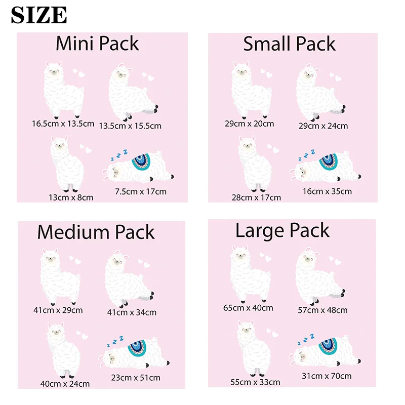 4 Piece Camel Wall Stickers Child Girl Bedroom Art Baby Care Applique |