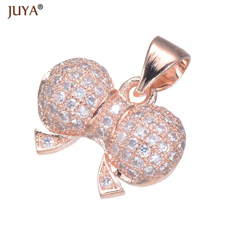 rose gold Juya 8 стилей модный Слон/замок и ключ/детская ножка/лук/Кот/клубника/доллар-кошелек/Подвески в виде рыбьей кости для изготовления ювелирных изделий - Окраска металла: rose gold