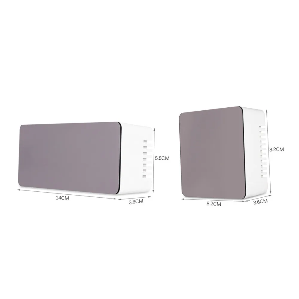 Светодиодный Будильник с зеркалом цифровой будильник настольные часы