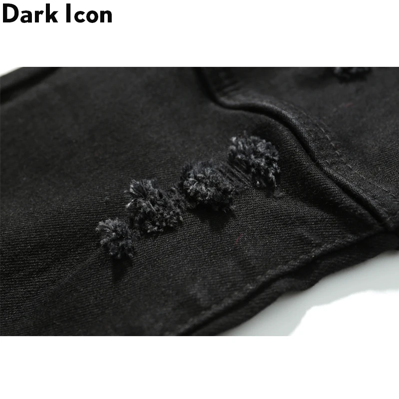 Мужские джинсы в стиле хип хоп Dark Icon рваные байкерском уличные брюки с боковой