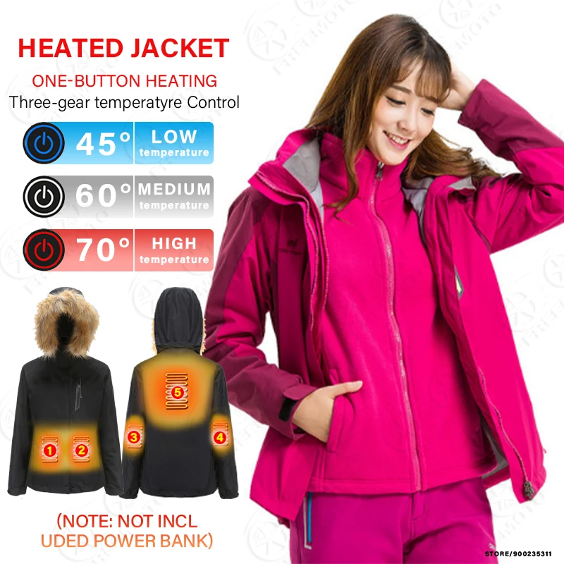 

Мотоциклетная куртка унисекс с электроподогревом и USB-портом