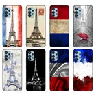 Черный чехол из ТПУ для Samsung galaxy A12 A22 A32 A42 A52 A72 4g 5g S21 PLUS, ультра задняя крышка, французский флаг, Эйфелева башня Парижа