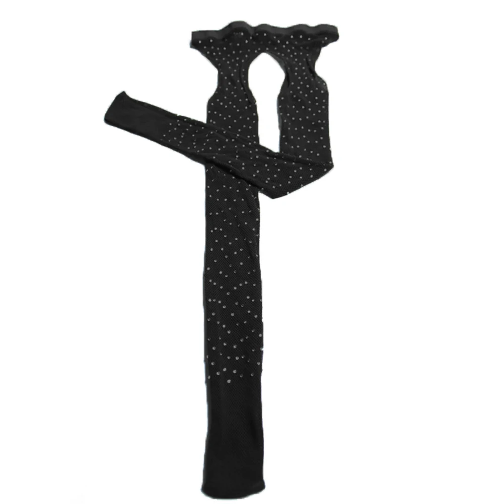 

2021 Sexy Women's Glitter Fishnet Tights Open Crotch Mesh Pantyhose Shiny Rhinestone Lady Plus Size Tights Nylons Stockings