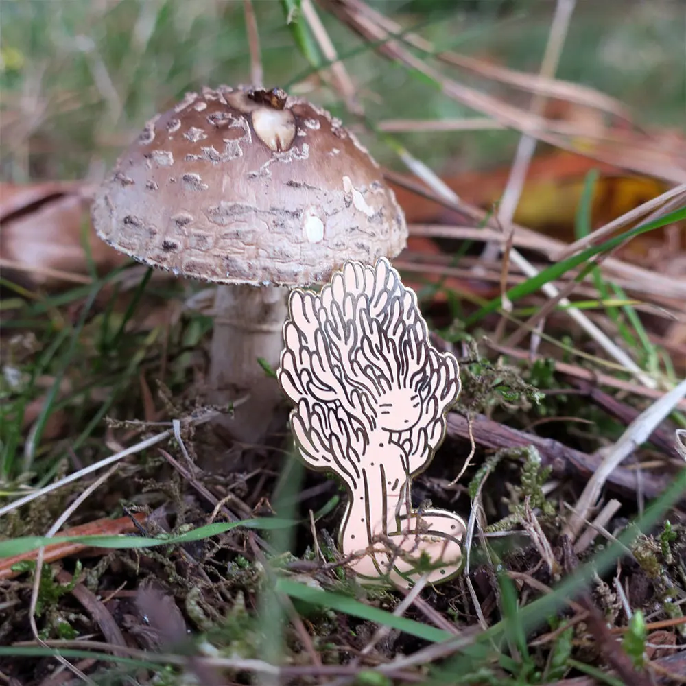 Mushroom Симпатичная Модная эмалированная брошь в виде гриба стиле унисекс для