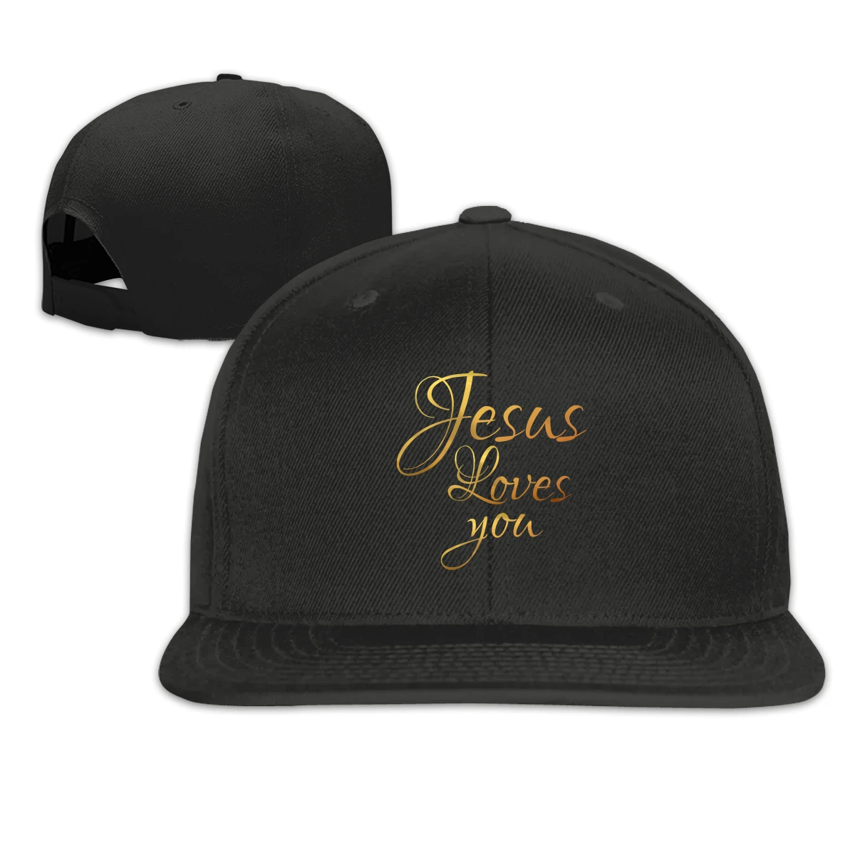 

Jesus Loves You T mens woman's Fashionable breathable Sun Caps