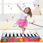 Детский Музыкальный Игровой инструмент, игрушки Монтессори, музыкальный коврик с животными, обучающие игрушки для детей от 1 до 2 лет
