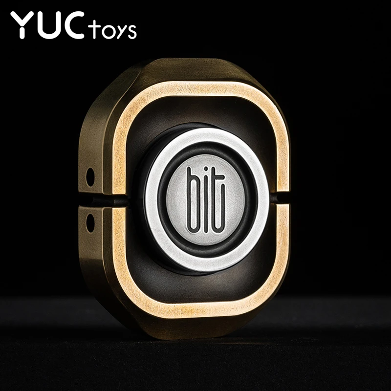 EDC Professional Brass Fidget Spinners Copper Metal Fingertip Gyro Toy for Adults Relief Stress Office BIT Rounded Corners