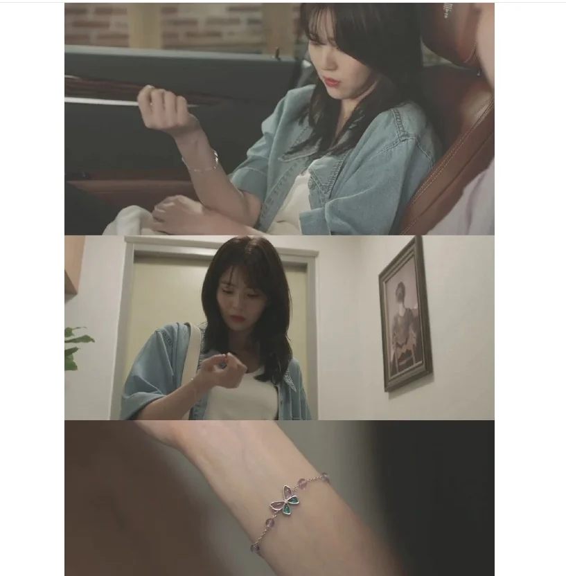 Браслет-цепочка с изображением бабочки Хана So Hee в Корейском стиле ТВ-звезды