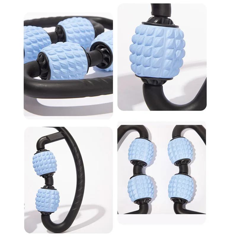 Yoga Massage balls Dual Side Neck Leg Arm Muscle Relaxer Massage Roller Gym Massage Stick Sports Pilates Yoga Fitness Equipment