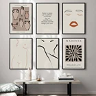 Matisse картины холст плакат Женская обнаженное тело Картина абстрактного лица Северный бежевый печати стены Изображение домашний декор для Гостиная