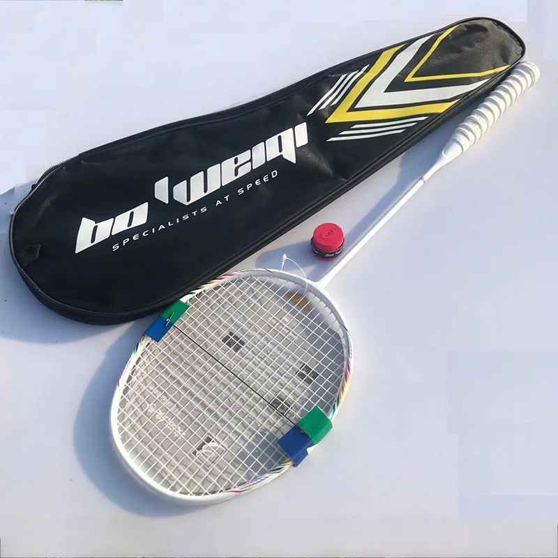 

Training sport team 8U Professional 100% Carbon Badminton Racket 24-30lbs G5 Ultralight Offensive Racket Badminton Racquet Padel