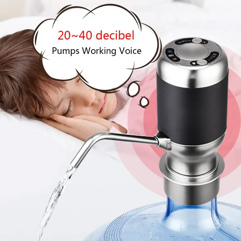 

Intelligent USB Rechargeable Wireless Electric Automatic Drinking Water Bottle Pump Smart Dispenser Travel Portable