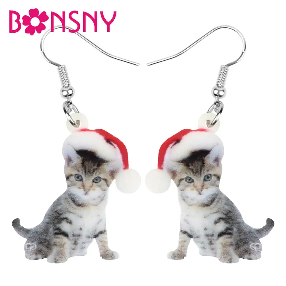 Bonsny акриловые рождественские европейские короткошерстая кошка котенок