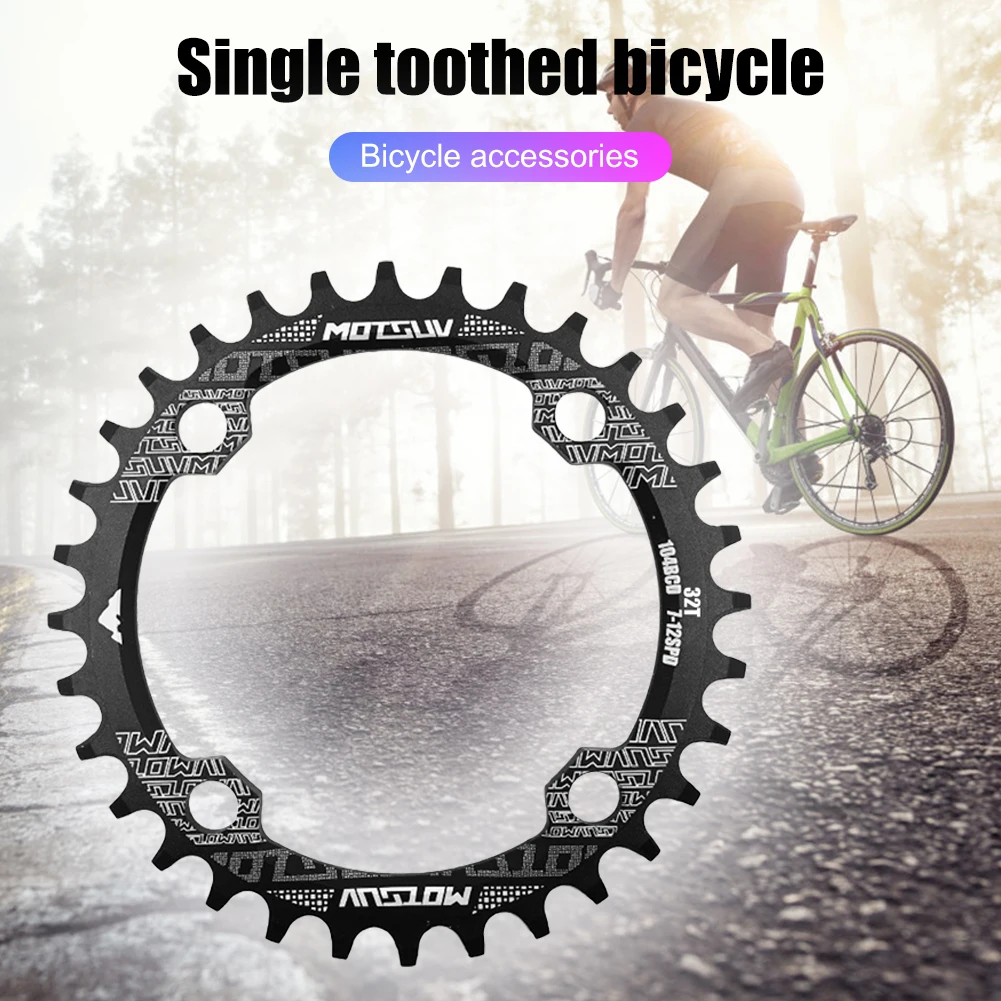 

Tooth Disc Mountain Bike 104 BCD Plate MOTSUV MTB Mountain Bike Disc Oval Plate 32/34/36T/38T Positive Negative