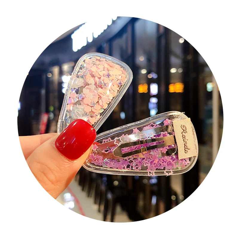 Корейский зыбучий песок BB заколка для волос девочек детские заколки украшение