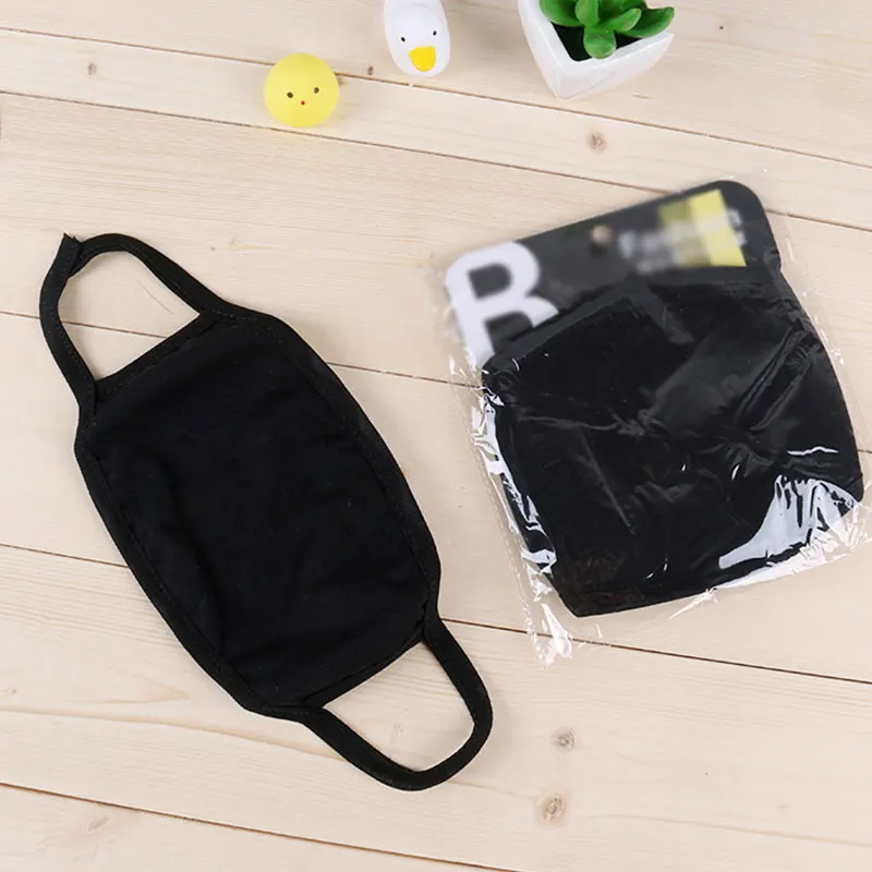 Унисекс ветрозащитная теплая маска для лица простые черные маски удобные