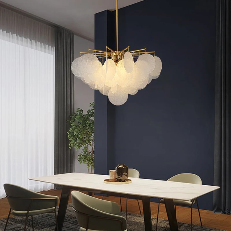 

Nordic LED Chandelier Lighting Modern Crystal Home Hanging Lamp Art Decor Party Foyer Hall Bedroom Living Room Dining Room Light