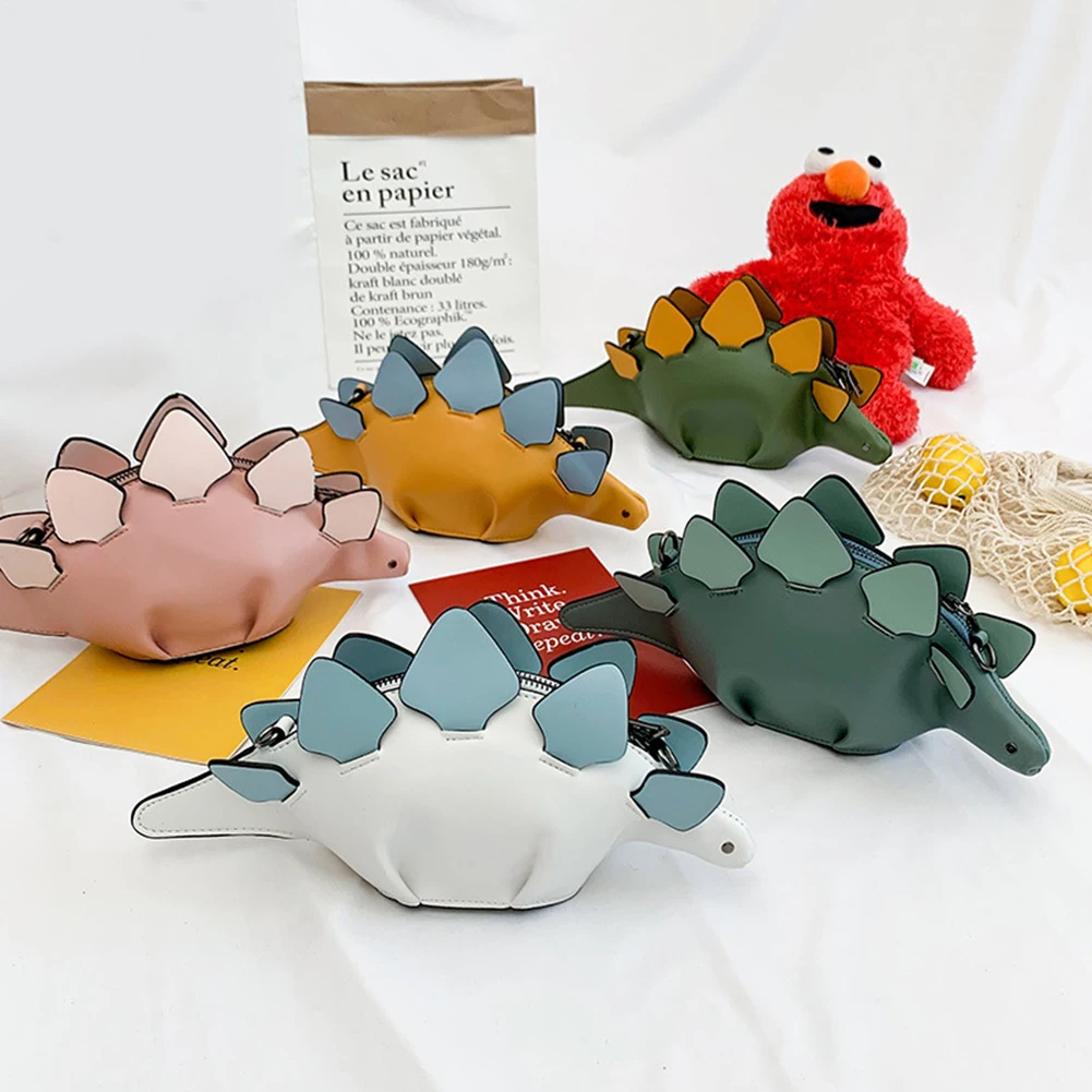 

Женские сумки на плечо, милая сумка через плечо в форме динозавра, женский кожаный кошелек популярного цвета, многофункциональные сумки-мес...