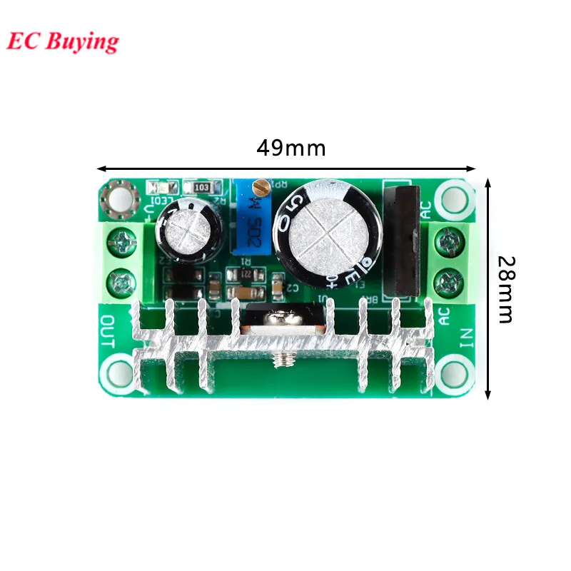 LM317 DC-DC Регулируемый понижающий преобразователь модуль печатной платы линейного