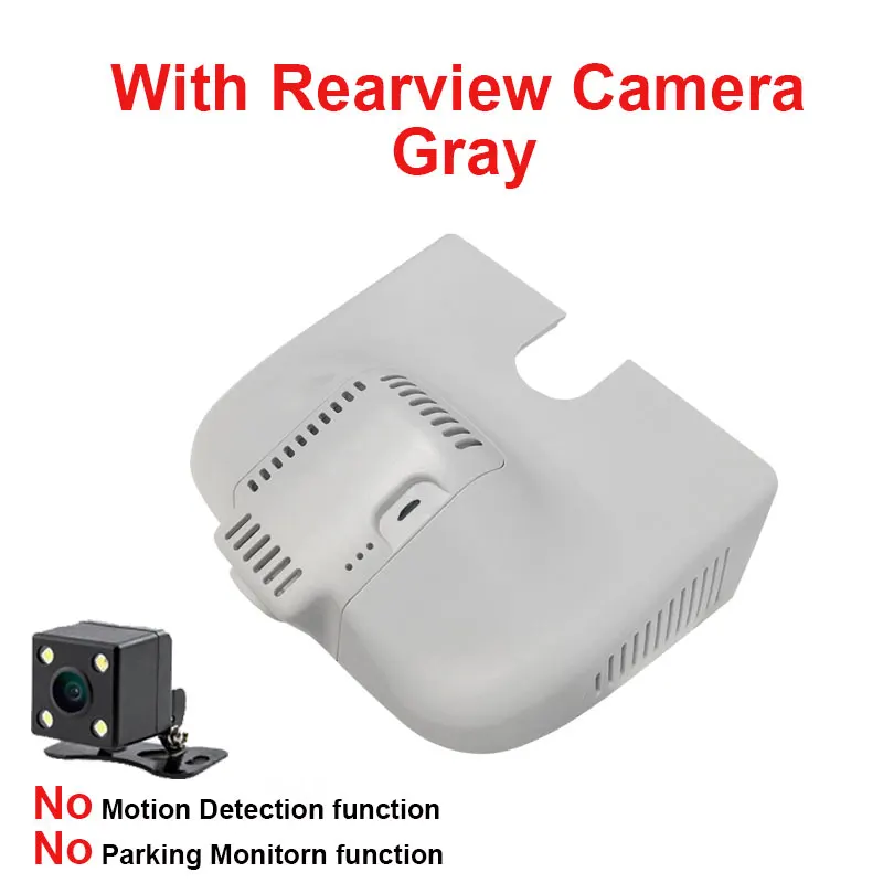 Kampacar автомобильный Wifi DVR видеорегистратор Novatek 96658 Автомобильный видеорегистратор для Mercedes Benz ML GL W166 C292 W167 250 63 Автомобильный видеорегистратор - Название цвета: Gray Rear Lens