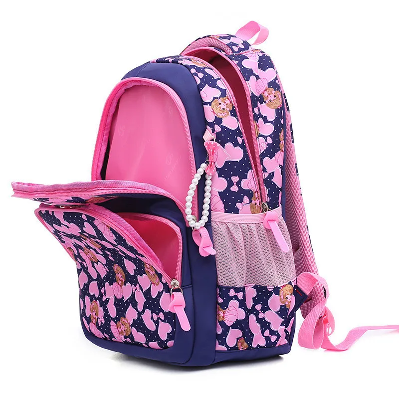 Bag Children School Backpacks For Girl princess School Lovely Nylon Waterproof Kids Satchel Schoolbag Printing backpack