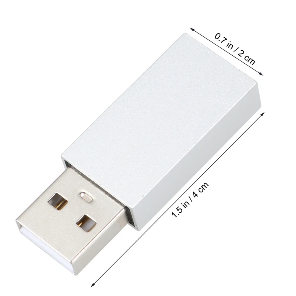 

USB Data Blocker Small Practical Safe Computer USB Data Privacy 2.0 Blocker for Home Office (Black Pearl Bag Package)