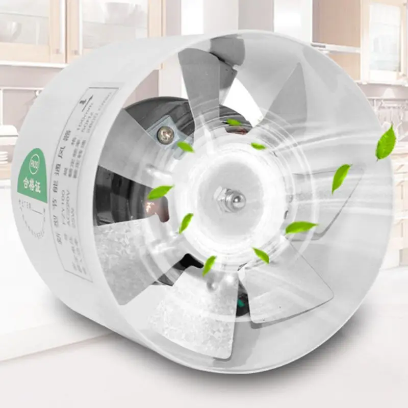 

High Quality 4Inch Air Ventilator Metal Pipe Air Ventilation Exhaust Fan Mini Extractor Fan for Kitchen Bathroom Toilet
