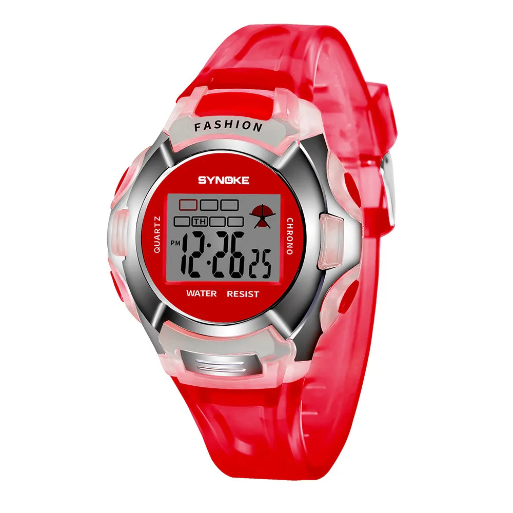 

Children Boys Student Waterproof Sports Watch LED Digital Date Wristwatch Kids Clock Fashion Chronograph Wristwatch