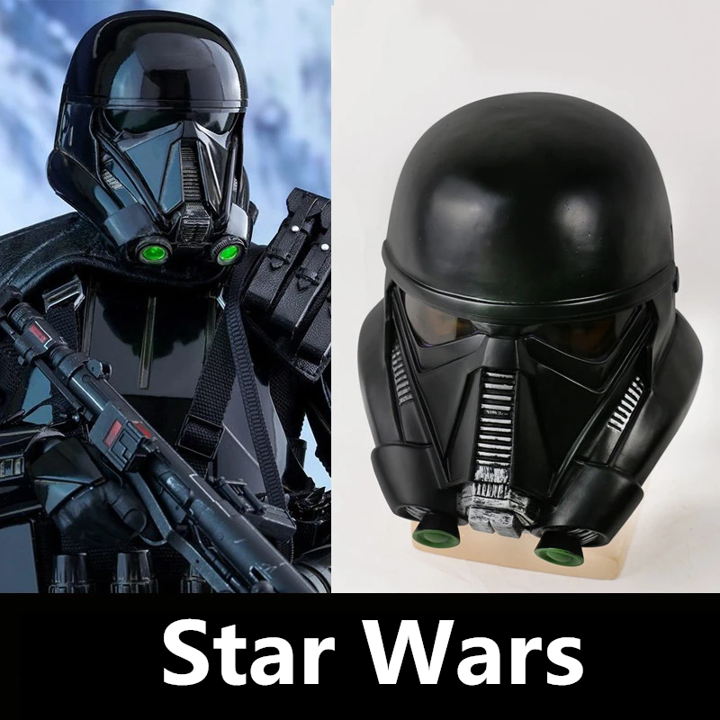 Новинка; аниме «Звездные войны: Изгой Один: Звездные Войны История Death Trooper специалист шлем маски для косплей, черная, штурмовые отряды ПВХ маски вечерние костюмы на Хэллоуин опора