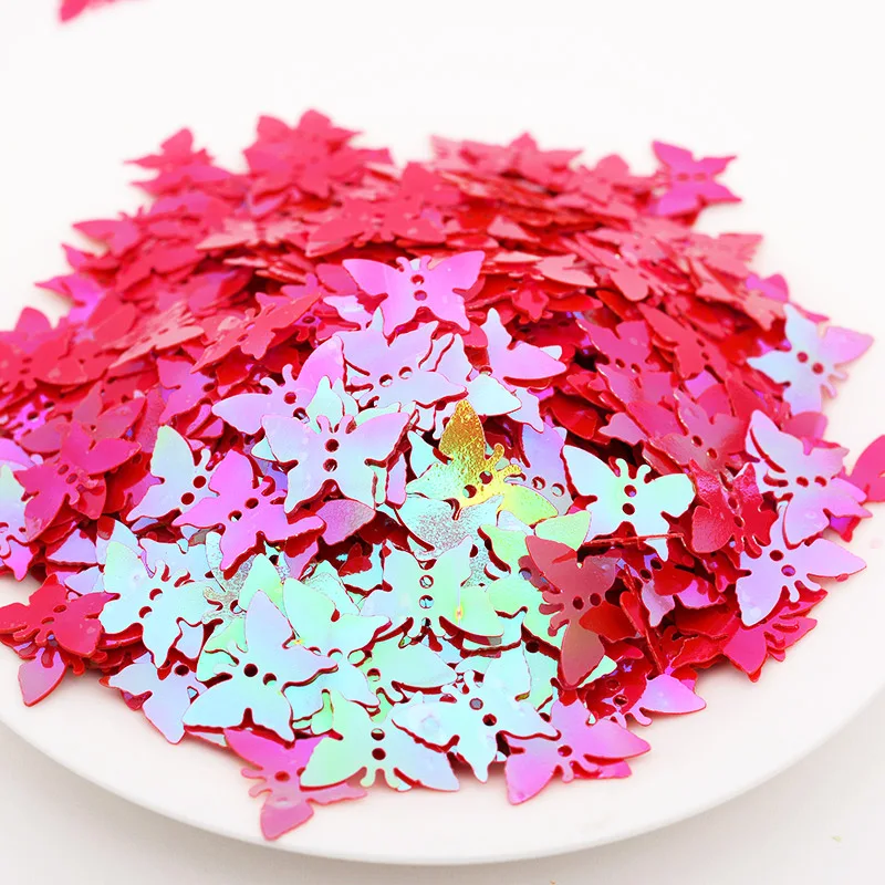 13 мм маленькая бабочка с блестками косметика для ногтей одежда ручной работы