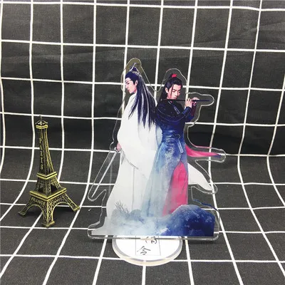 1-two person 3 Grandmaster of Demonic Cultivation брелок untamed Lan Wangji Wei Wuxian акриловое кольцо для ключей mo dao zu shi брелок llaveros - Цвет: 1-two person 3